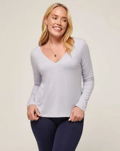 TravisMathew Bay Waves Vneck Top><noscript><img width=