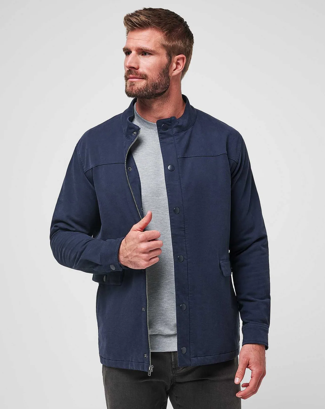 TravisMathew Cloud Denim Full Zip> Outerwear