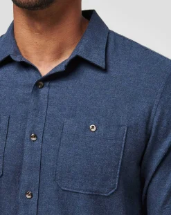 TravisMathew Cloud Flannel Button-Up><noscript><img width=