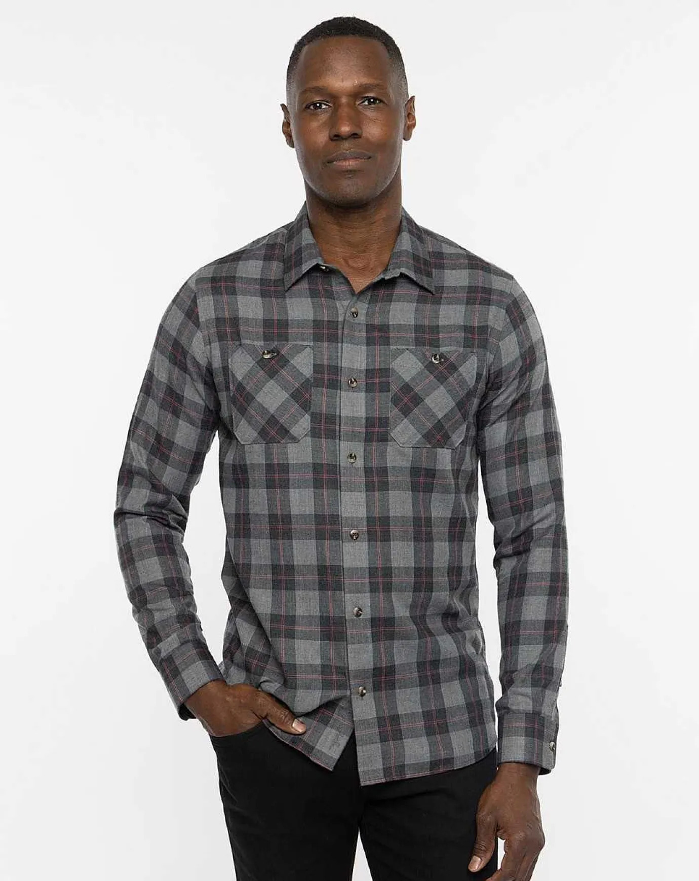 TravisMathew Cloud Flannel Plaid Button-Up> Button-Ups