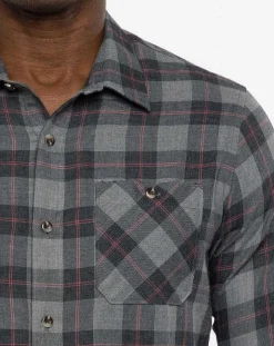 TravisMathew Cloud Flannel Plaid Button-Up><noscript><img width=
