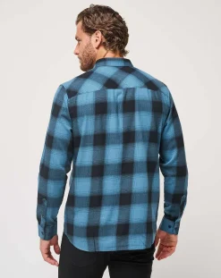 TravisMathew Cloud Flannel Plaid Button-Up><noscript><img width=