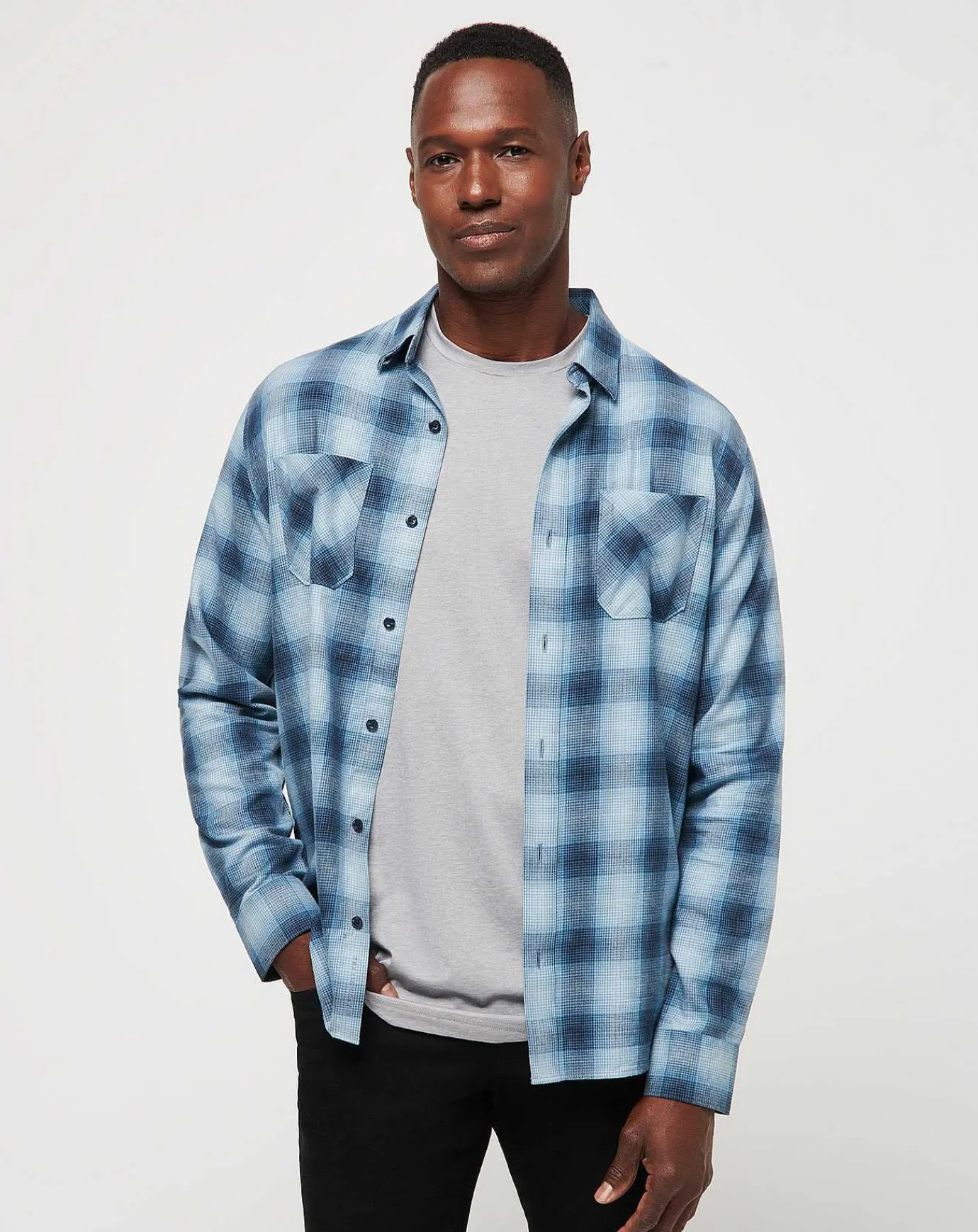TravisMathew Cloud Flannel Plaid Button-Up> Button-Ups