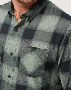 TravisMathew Cloud Flannel Plaid Button-Up><noscript><img width=