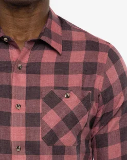 TravisMathew Cloud Flannel Plaid Button-Up><noscript><img width=