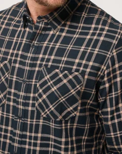TravisMathew Cloud Flannel Plaid Button-Up><noscript><img width=
