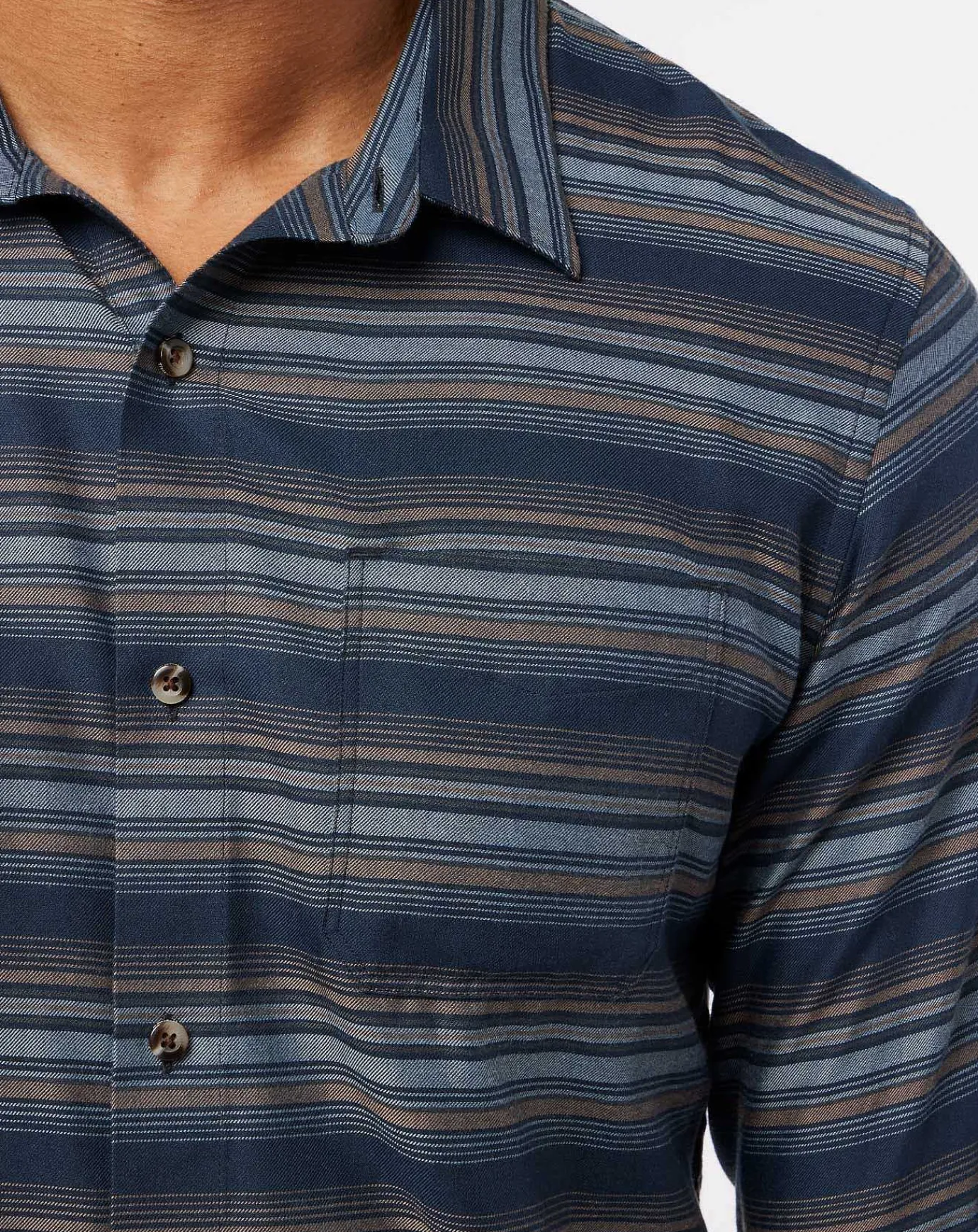 TravisMathew Cloud Flannel Stripe Button-Up> Button-Ups