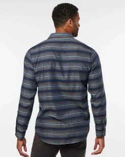 TravisMathew Cloud Flannel Stripe Button-Up><noscript><img width=