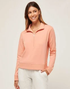 TravisMathew Cloud Fleece Half Zip><noscript><img width=
