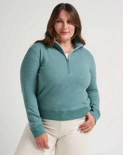 TravisMathew Cloud Fleece Half Zip><noscript><img width=
