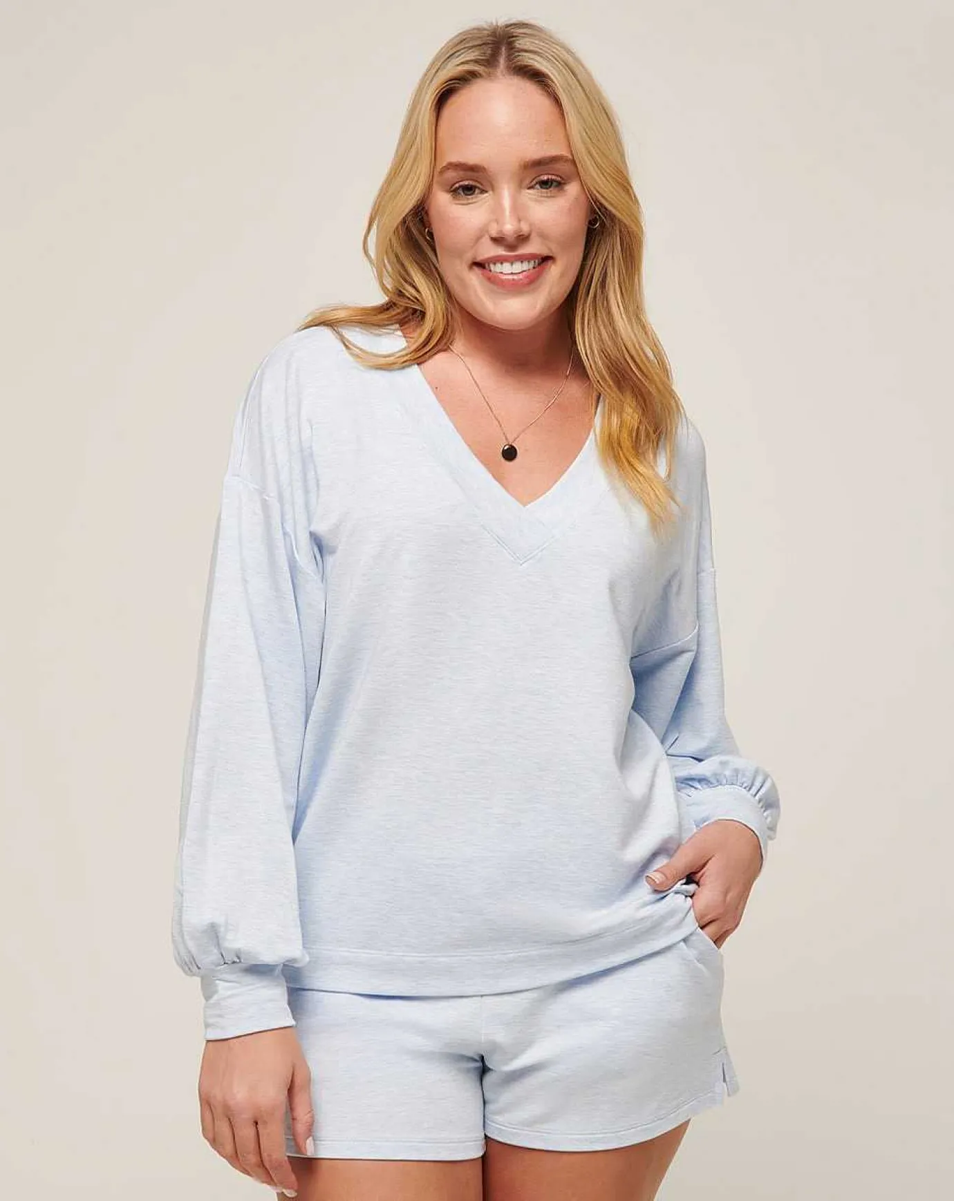TravisMathew Cloud Terry Vneck Top> Shirts & Tops