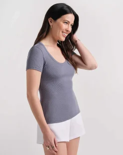 TravisMathew Come Alive Cloud Ribbed Top><noscript><img width=