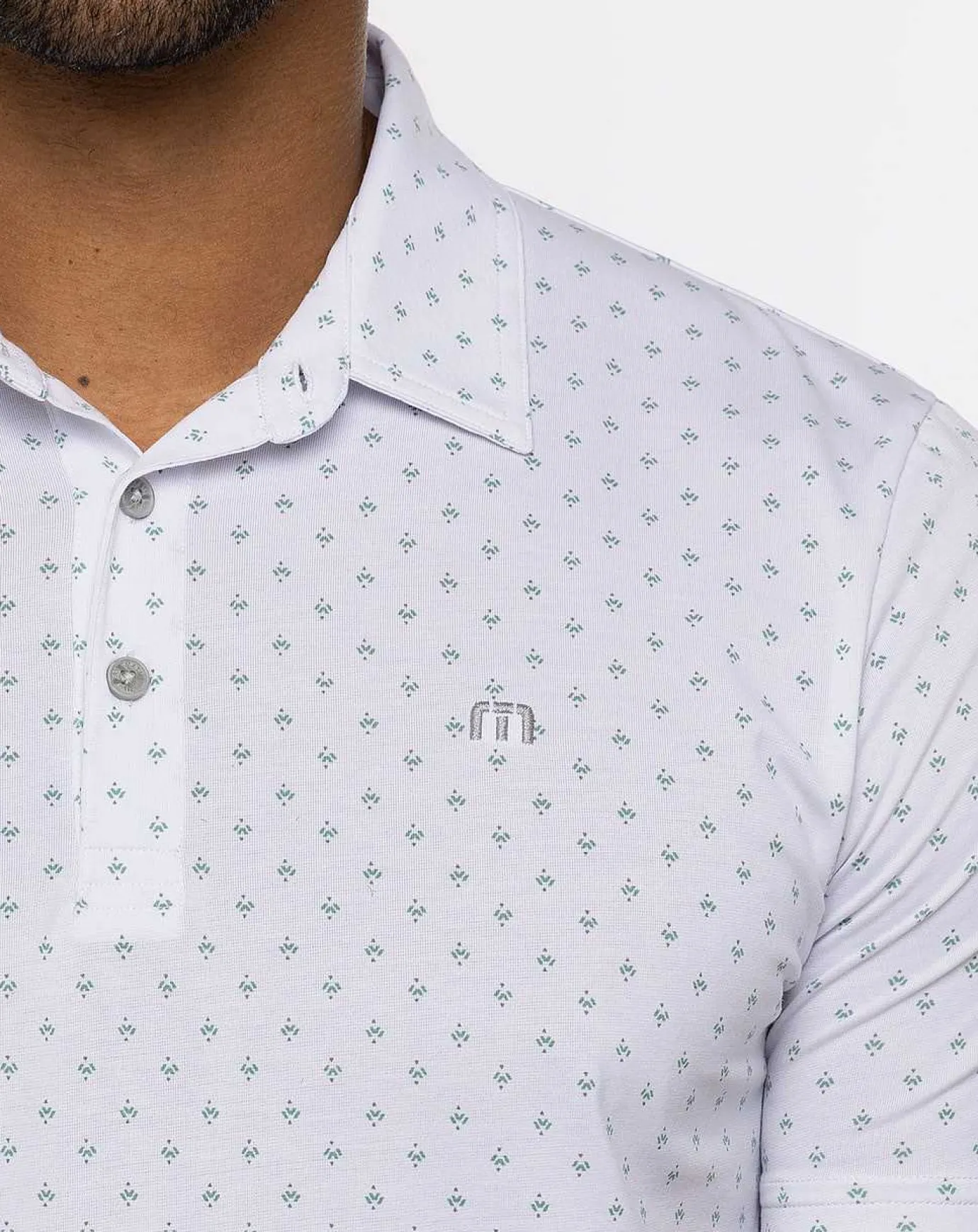 TravisMathew Green Glow Polo> Polos