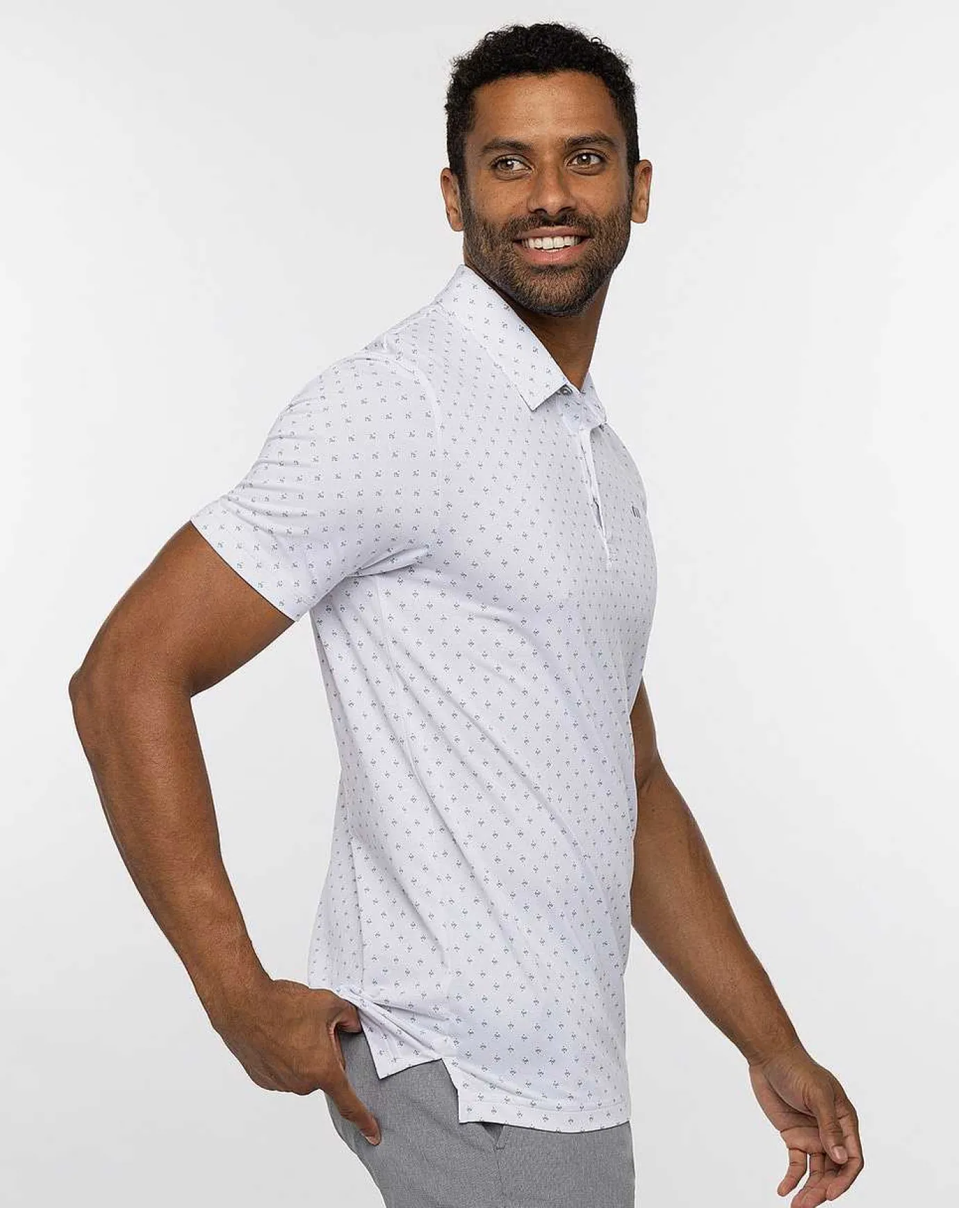 TravisMathew Green Glow Polo> Polos