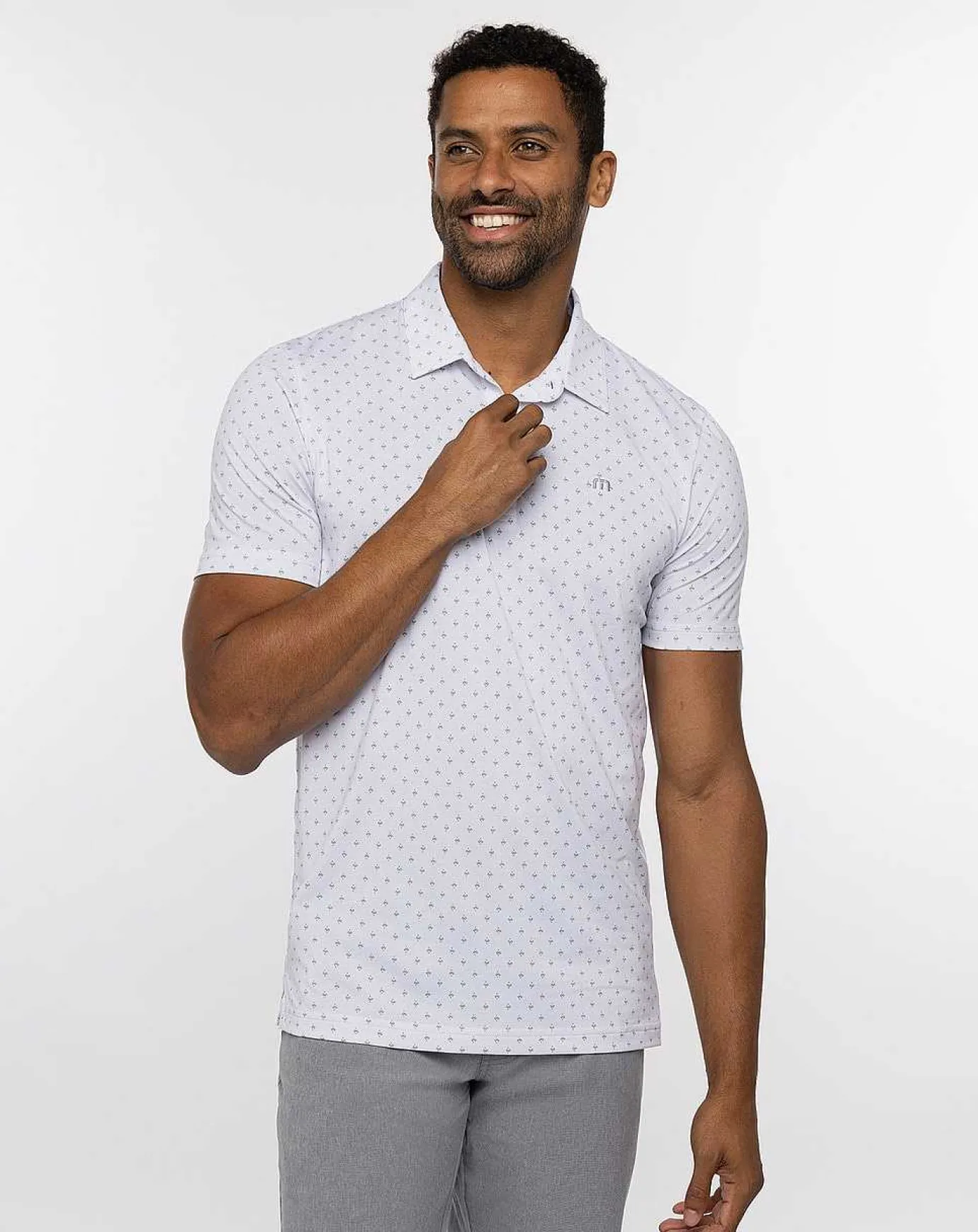 TravisMathew Green Glow Polo> Polos