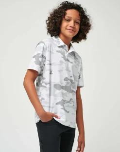 TravisMathew Heater Camo Youth Polo><noscript><img width=