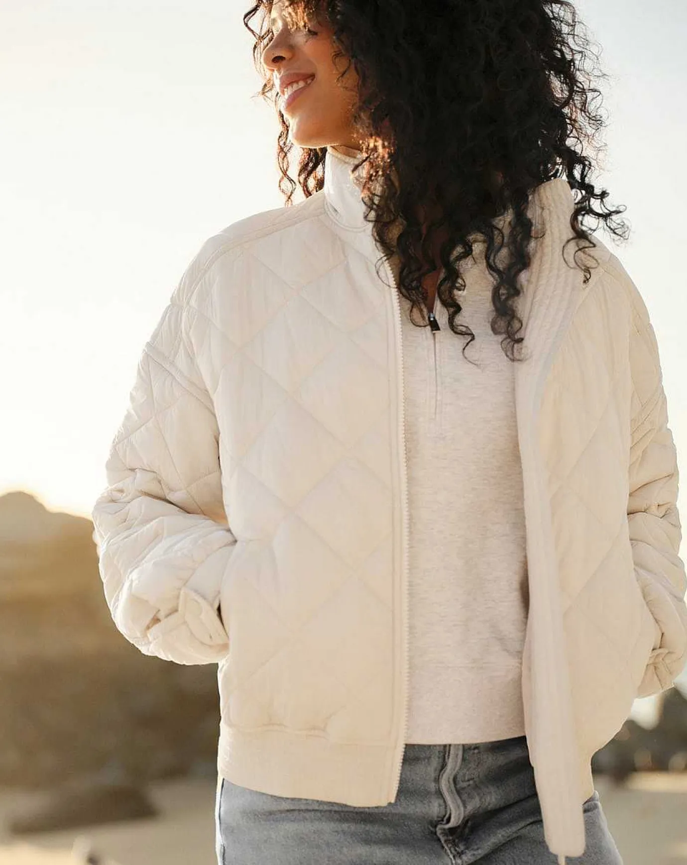 TravisMathew Lights At Night Quilted Jacket> Jackets