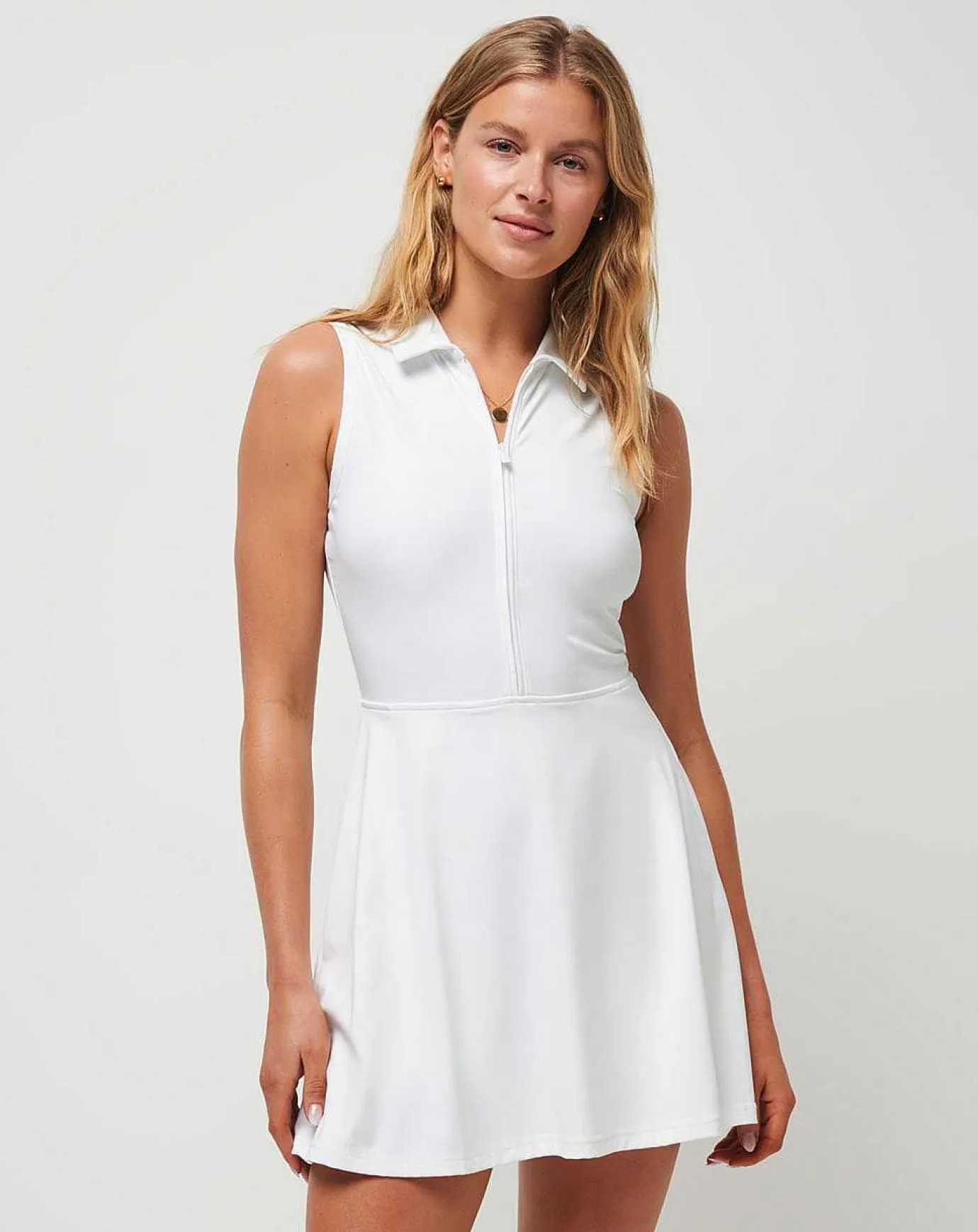 TravisMathew Moveknit Sleeveless Polo Dress> Dresses And Skorts