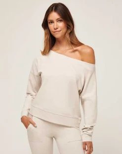 TravisMathew Portugal Off The Shoulder Ponte Top><noscript><img width=