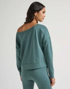 TravisMathew Portugal Off The Shoulder Ponte Top><noscript><img width=
