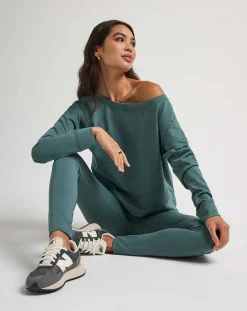TravisMathew Portugal Off The Shoulder Ponte Top><noscript><img width=