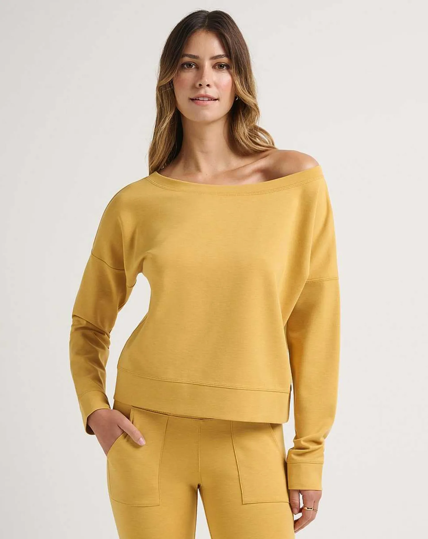 TravisMathew Portugal Off The Shoulder Ponte Top> Shirts & Tops