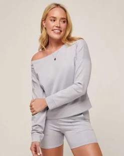 TravisMathew Portugal Off The Shoulder Ponte Top><noscript><img width=