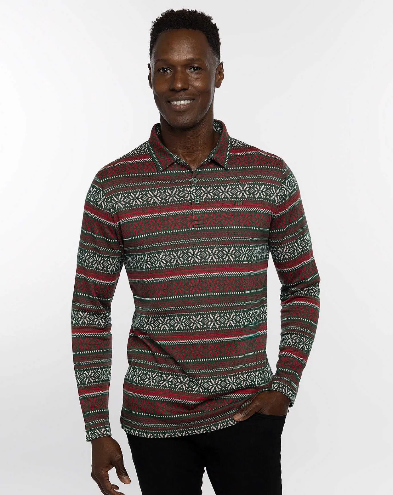 TravisMathew Pure Gold Long Sleeve Polo> Polos