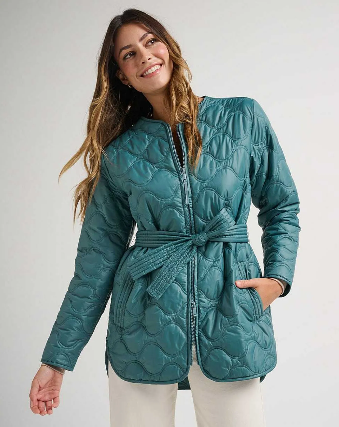 TravisMathew Saltwater Spray Quilted Jacket> Jackets