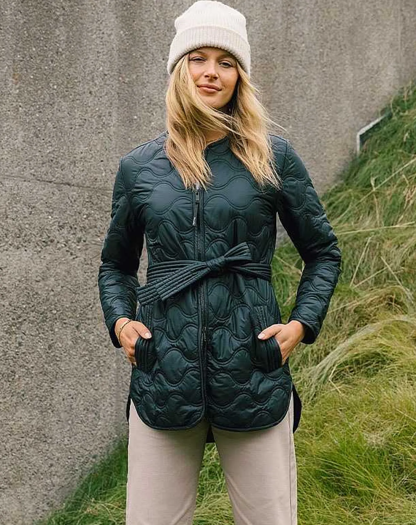 TravisMathew Saltwater Spray Quilted Jacket> Jackets