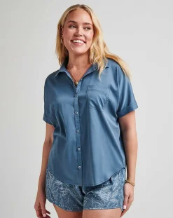 TravisMathew Seaside Bliss Tie Front Top> Shirts & Tops