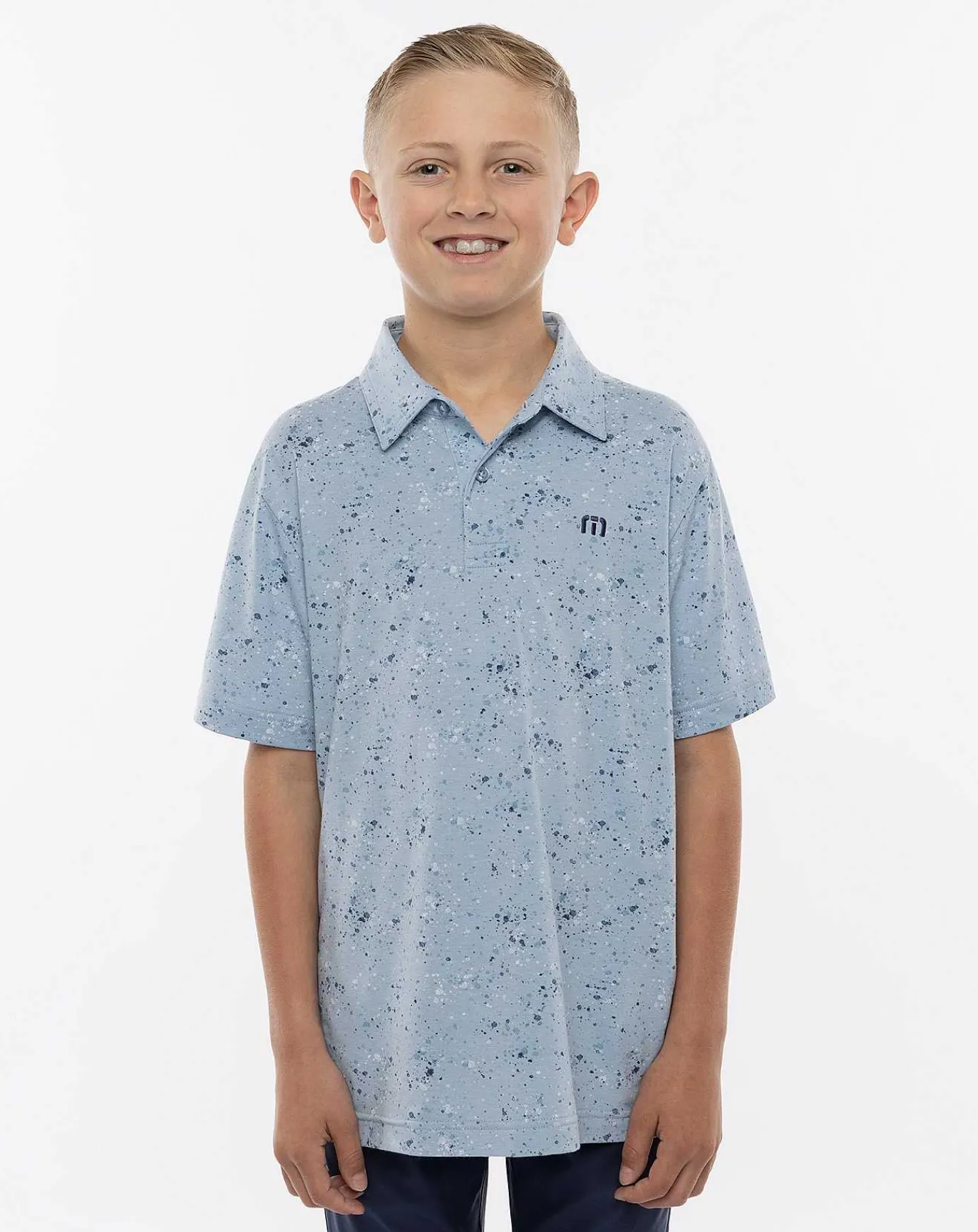 TravisMathew Splatter Print Youth Polo> Youth Tops