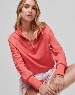 TravisMathew Tulum Weekend Moveknit Half Zip> Hoodies & Pullovers