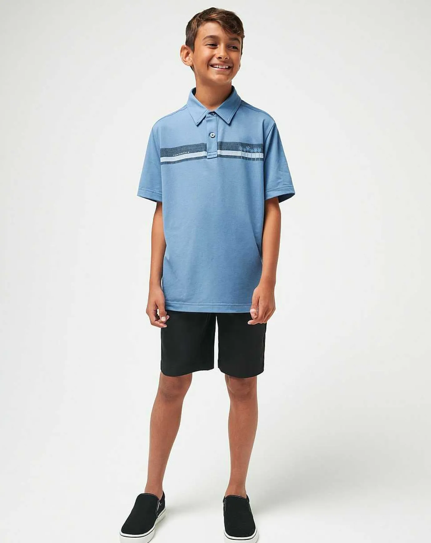 TravisMathew Under A Palm Youth Polo> Youth Tops