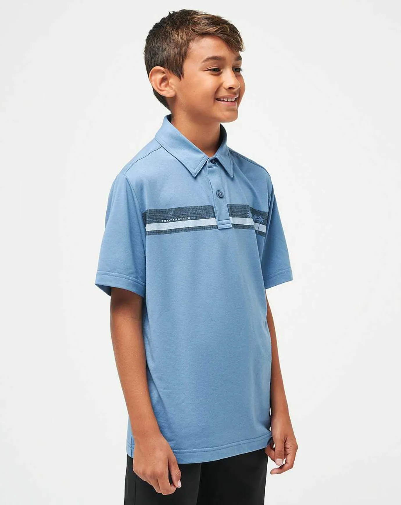 TravisMathew Under A Palm Youth Polo> Youth Tops