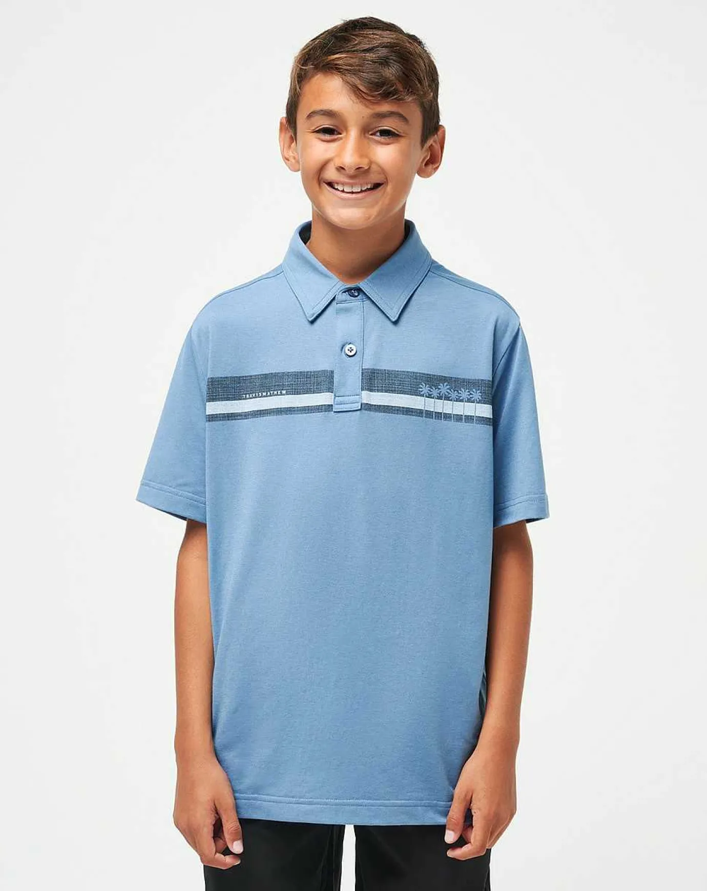 TravisMathew Under A Palm Youth Polo> Youth Tops