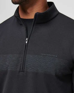 TravisMathew Upgraded Chest Stripe Quarter Zip><noscript><img width=