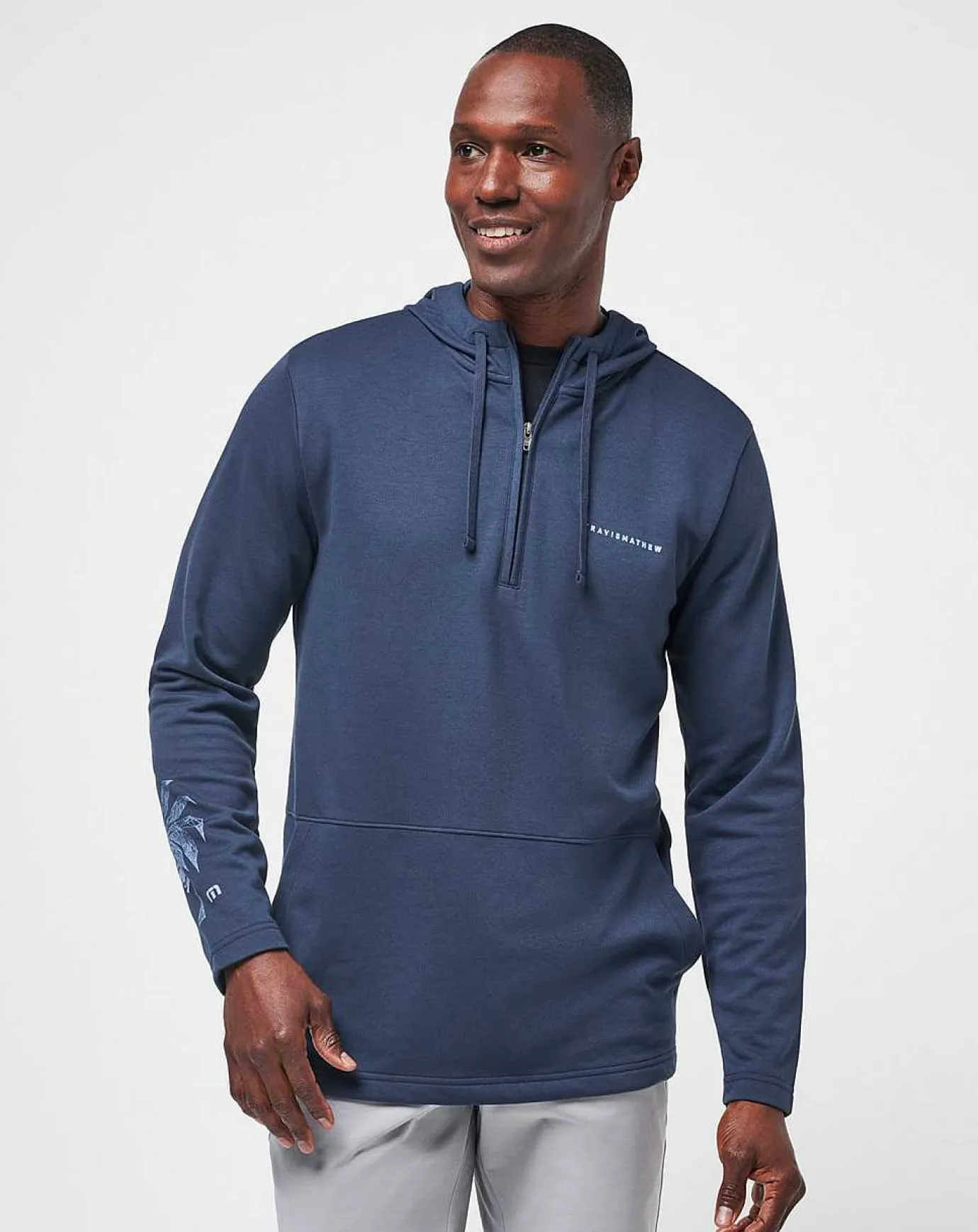 TravisMathew Upgraded Palm Hoodie Quarter Zip> Quarter Zips