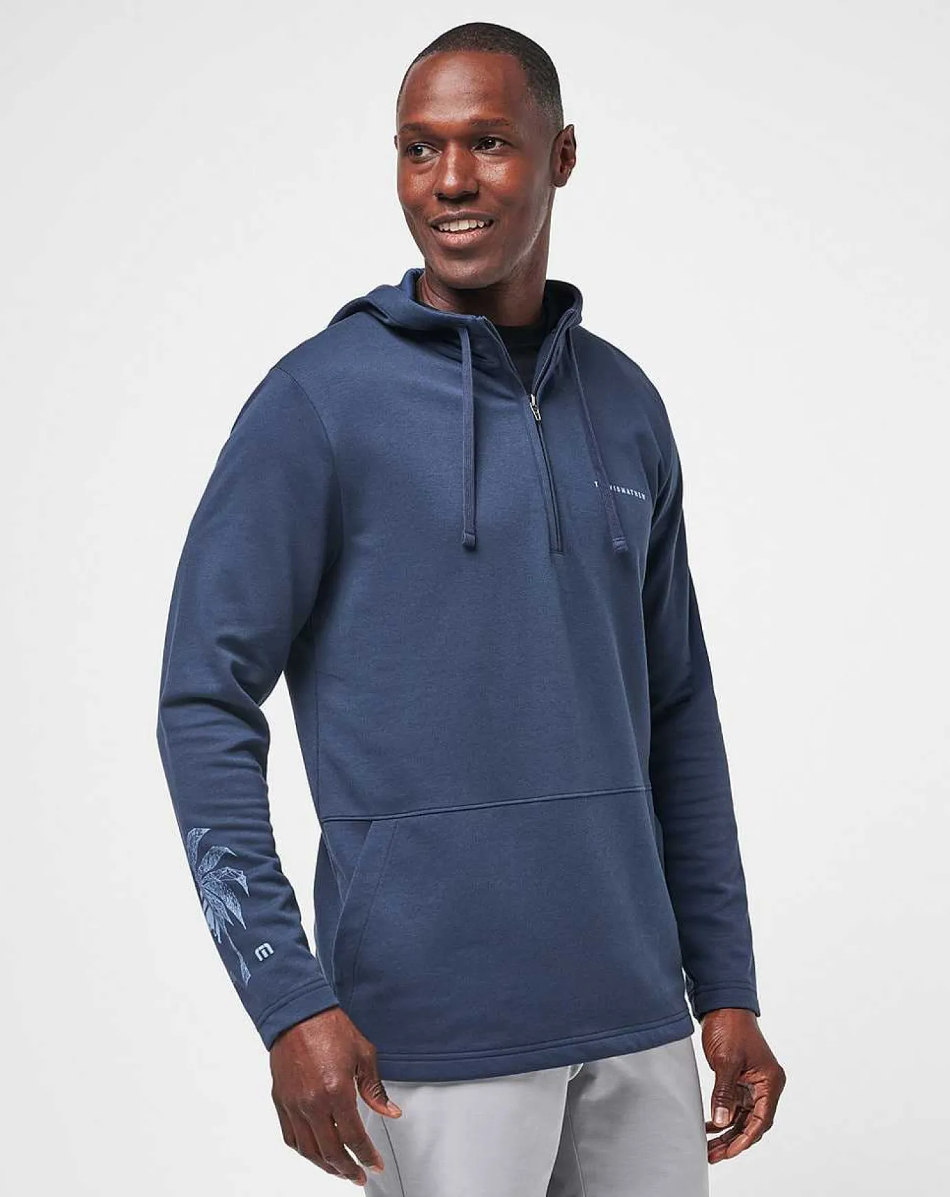 TravisMathew Upgraded Palm Hoodie Quarter Zip> Quarter Zips
