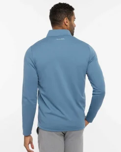 TravisMathew Upgraded Striped Quarter Zip> Quarter Zips