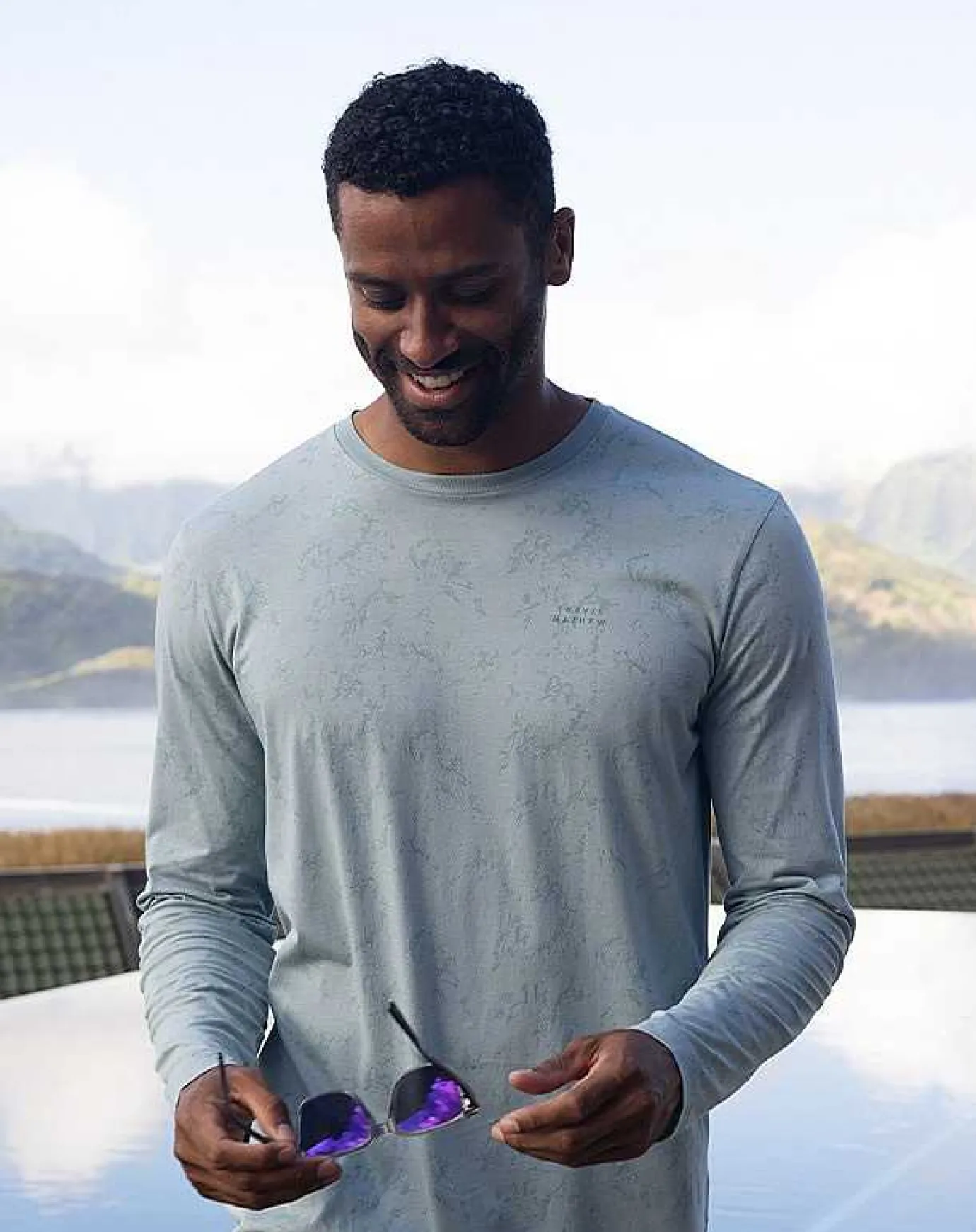 TravisMathew Warmer Tides Long Sleeve Tee> Tees